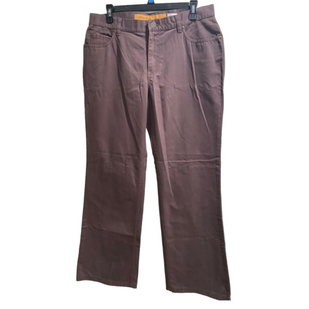 Women’s Eddie Bauer Bootcut Jeans Size 12P,‎ NWOT, Brown